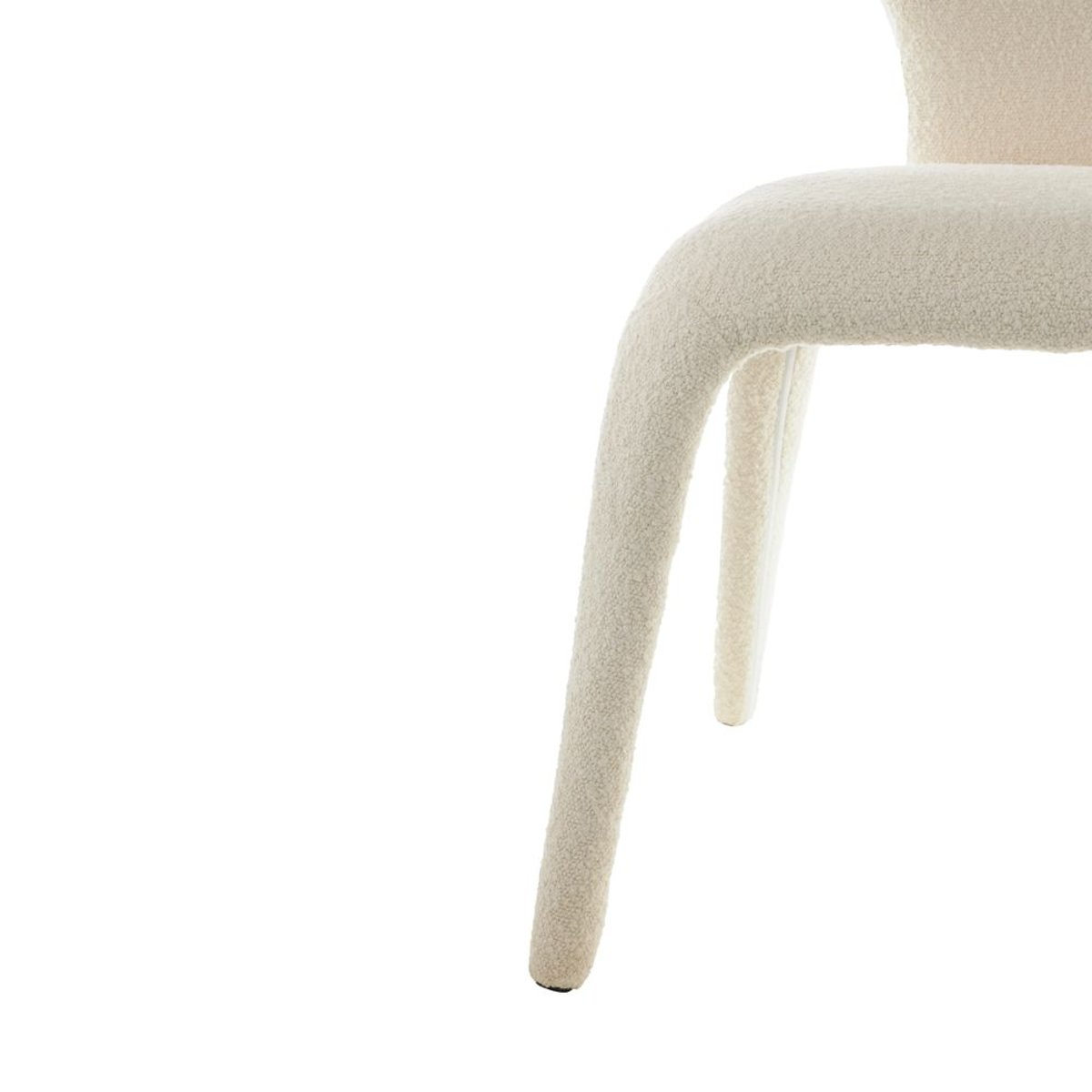 Chaise repas full bouclette rase écru ecru, ZAGO