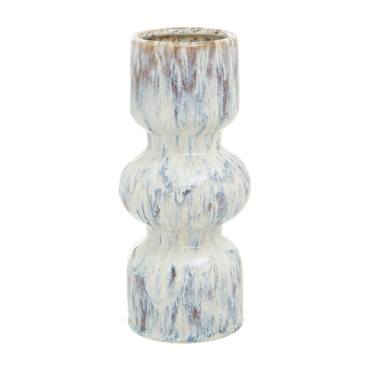 24cm Beige Speckled Contemporary Stone Vase beige, ÉDITÉ
