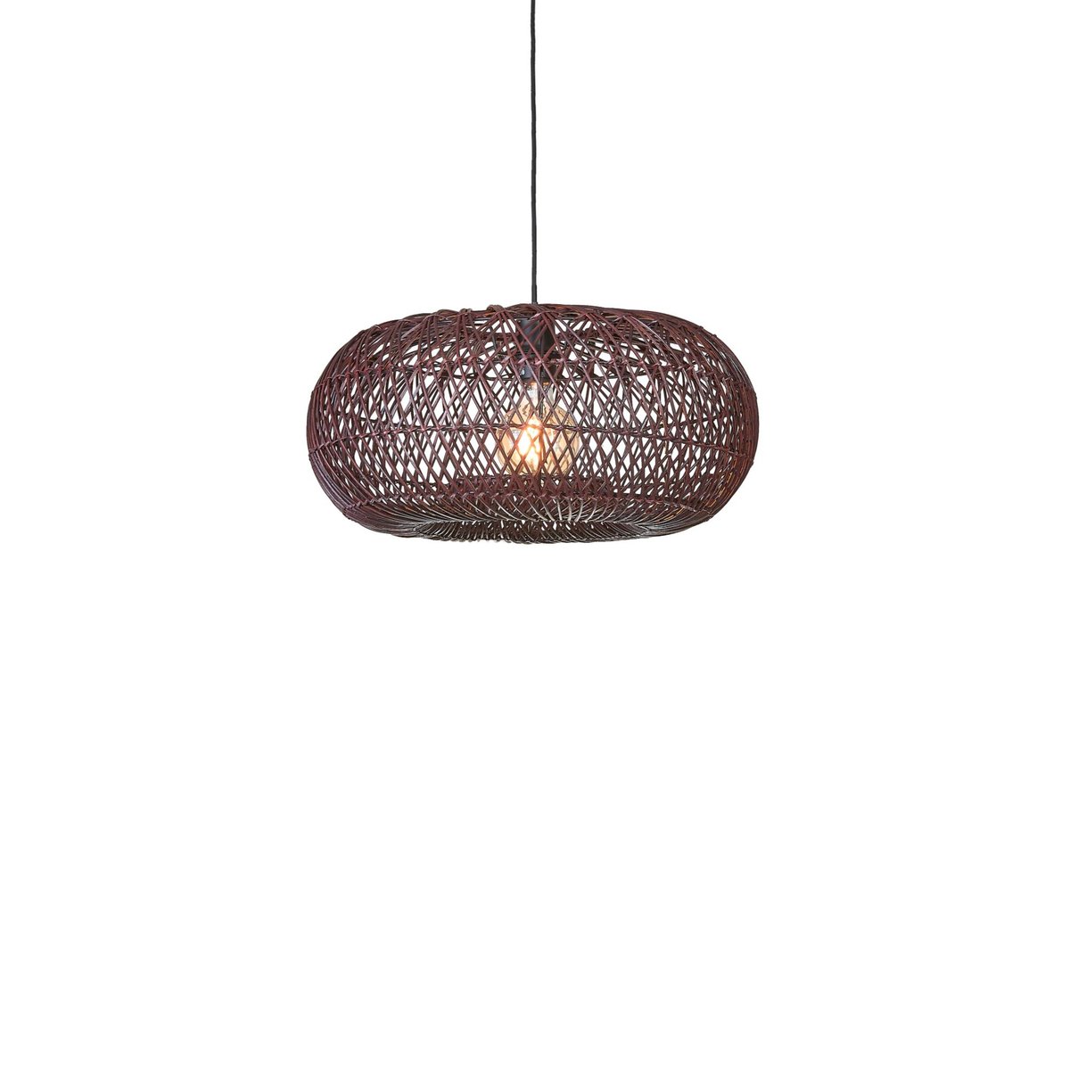 Lampe Suspendue Bambou ARIZONA bordeaux, GOOD & MOJO
