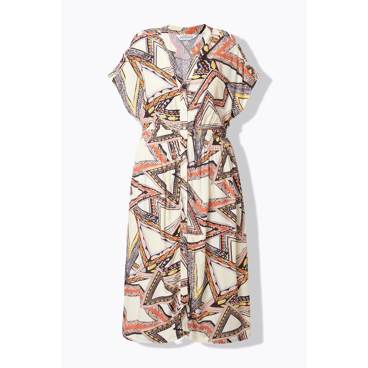 Robe maxi coupe évasée beige clair, STUDIO UNTOLD