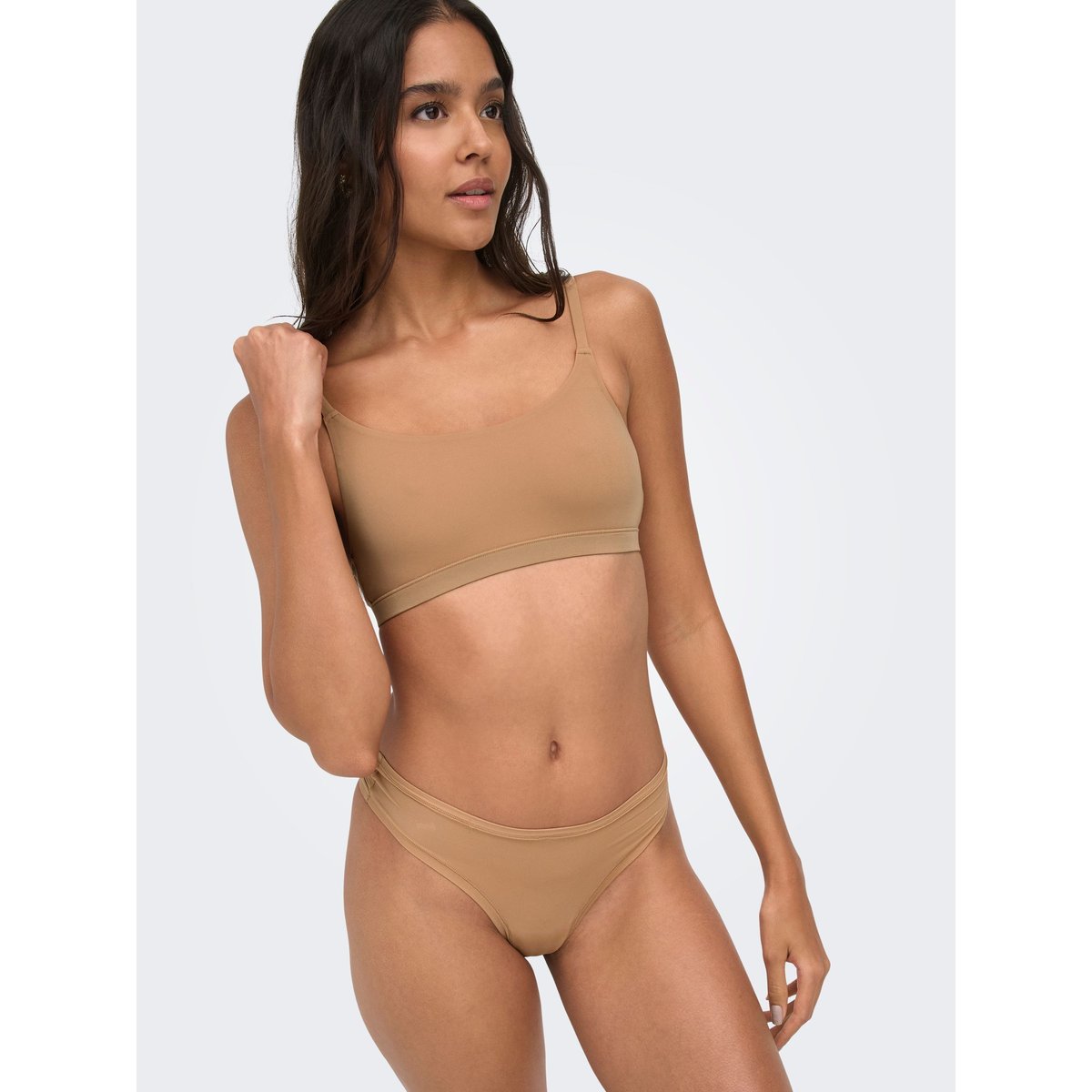 Bralette marron - tawny birch, ONLY