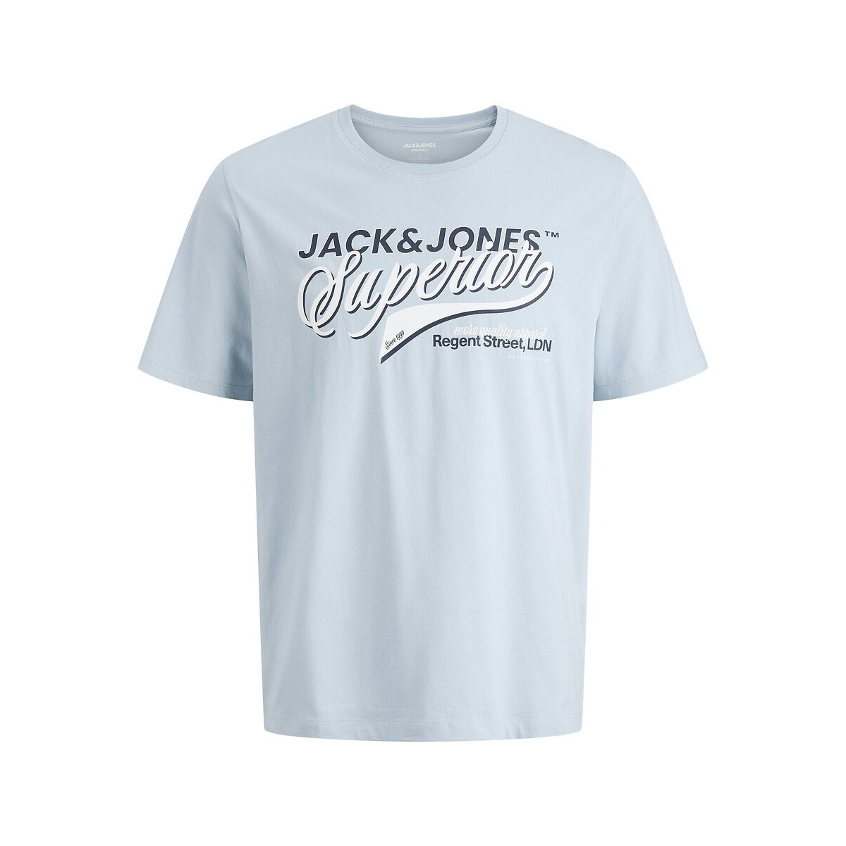 T-shirt maniche corte blu chiaro, JACK & JONES