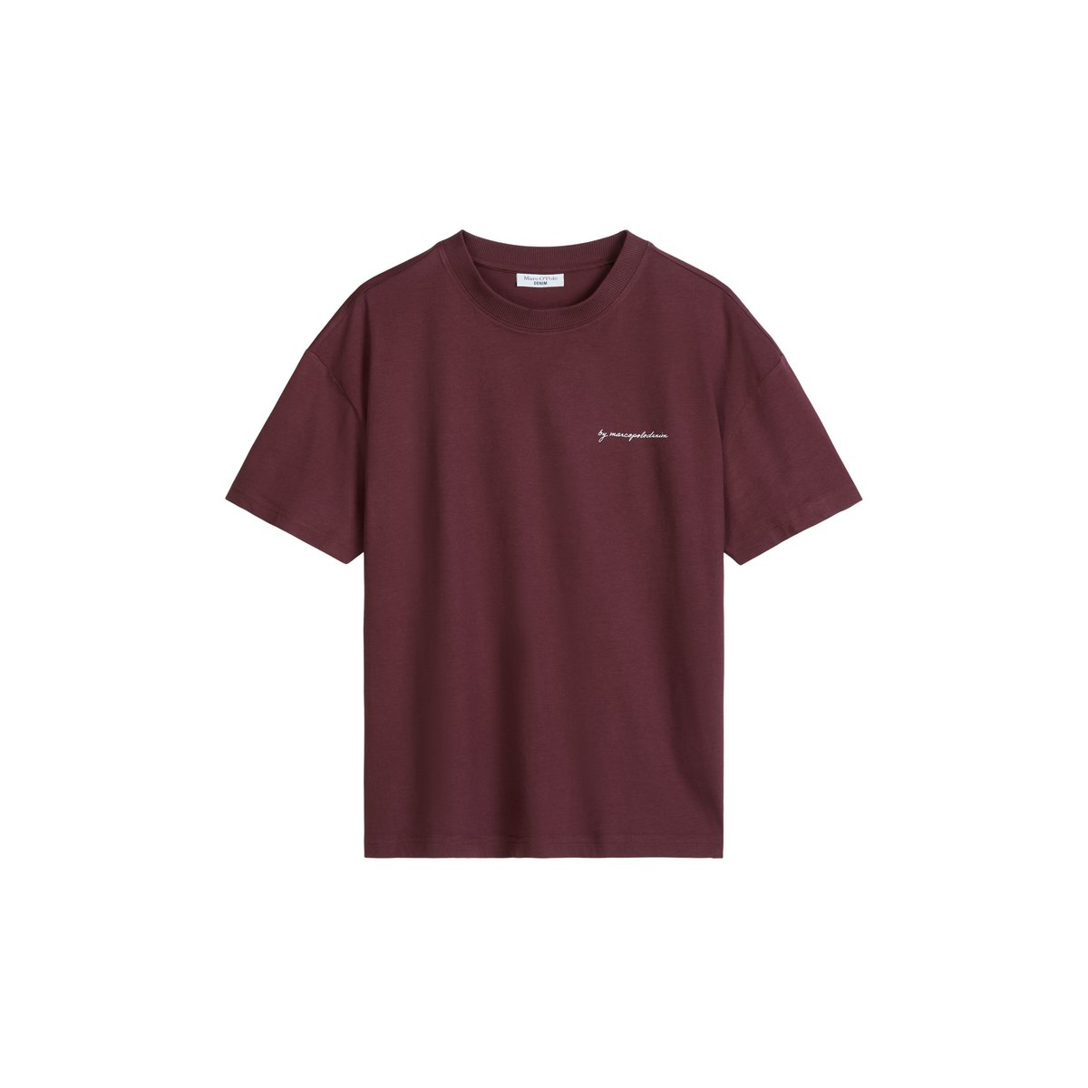 T-shirt relaxed avec impression dans le dos rouge foncé, MARC O’POLO DENIM