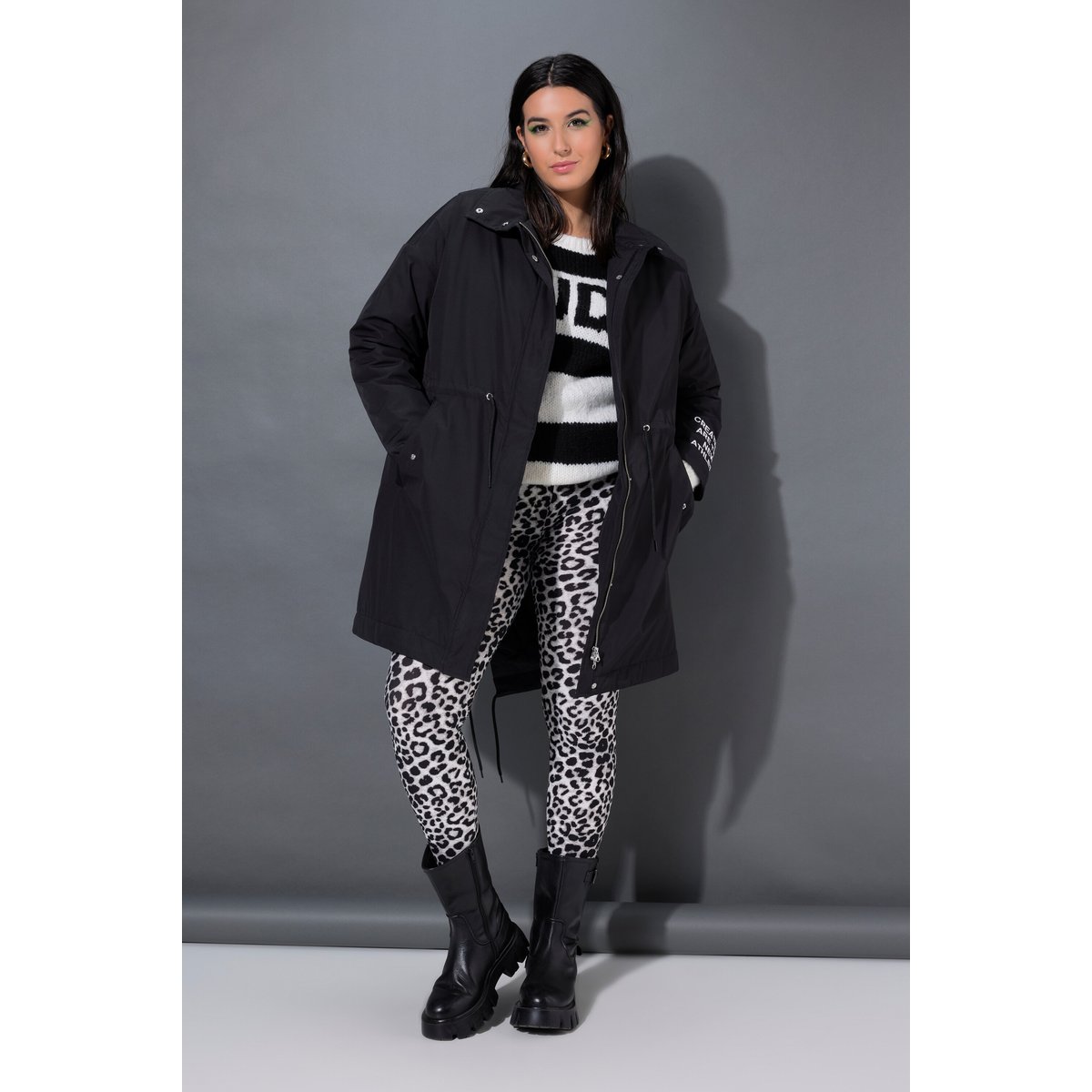 Parka à capuche noir, STUDIO UNTOLD