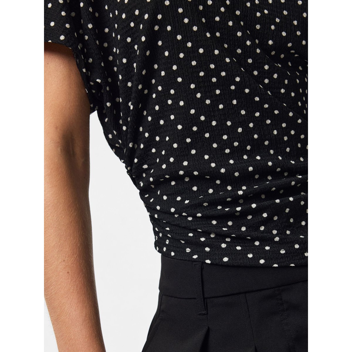 Top À Manches Courtes noir - black1, PIECES