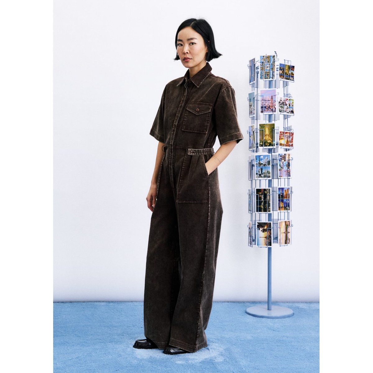 Combi-pantalon Margate en coton MARGATE marron ocre, FRNCH