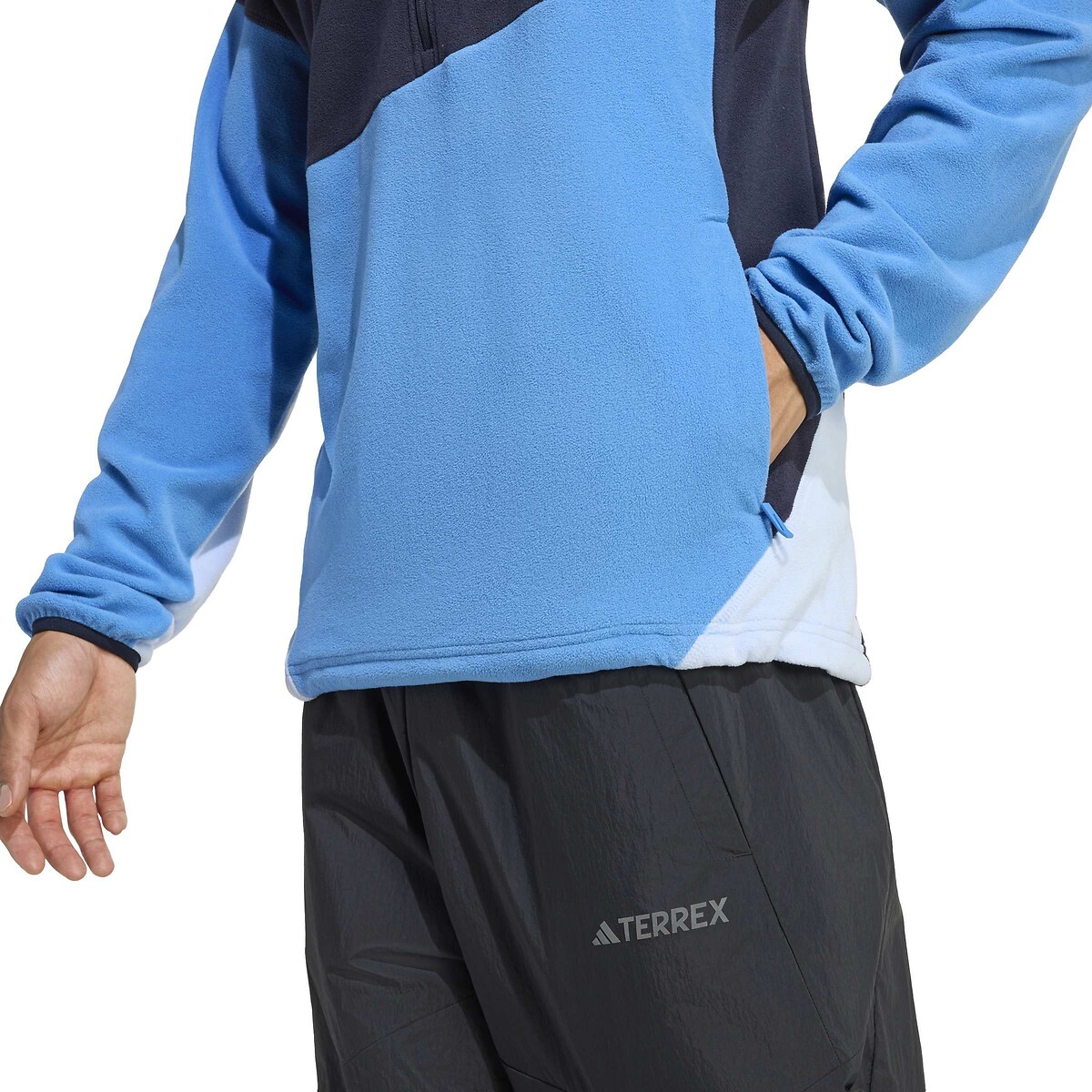 Veste de trail en molleton Terrex bleu, adidas Performance