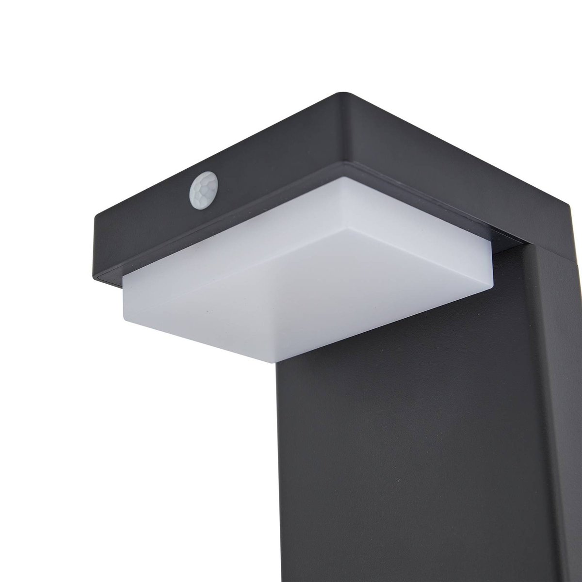 Lampe solaire en aluminiumLED, Eleazar noir, blanc, LINDBY