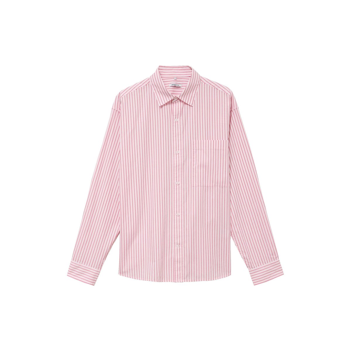 Chemise boyfriend en coton rose, BONOBO