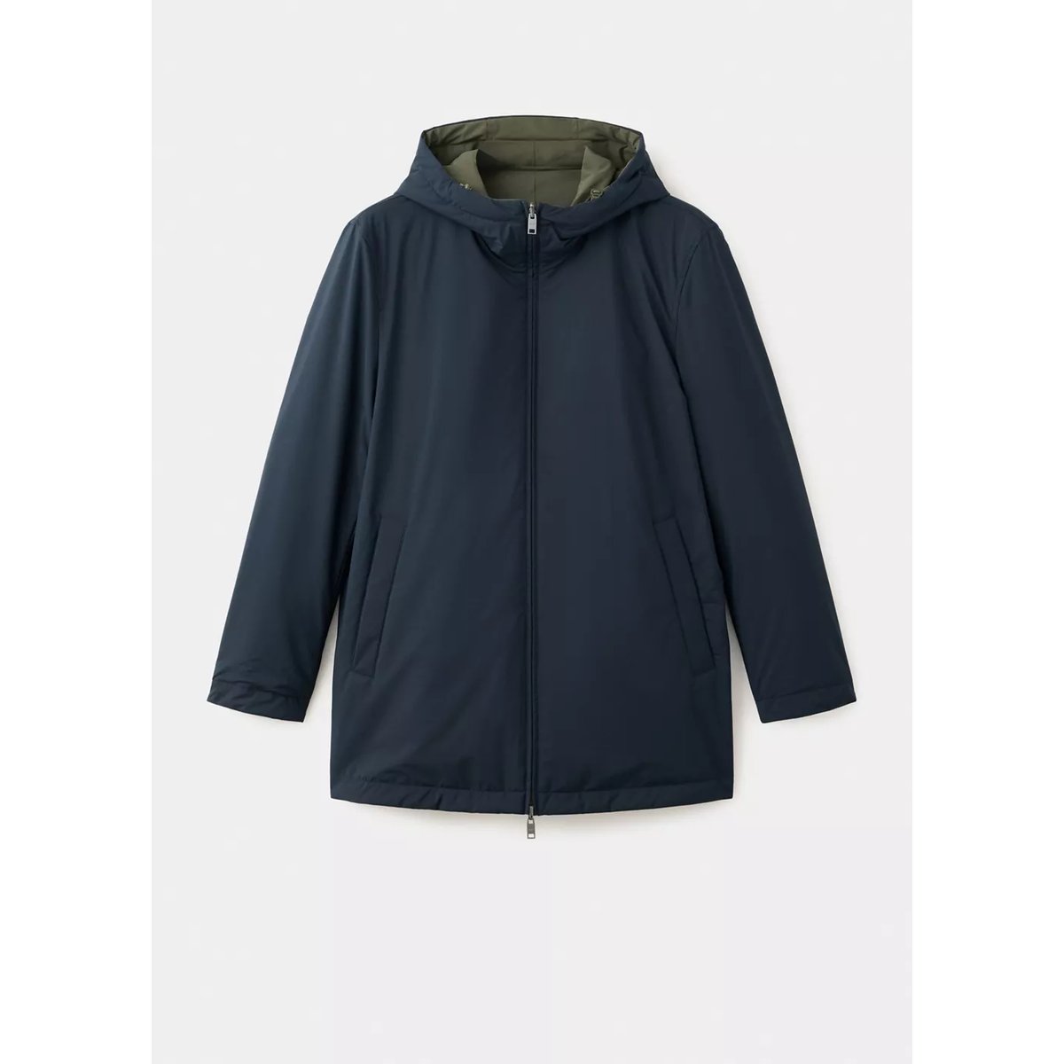Parka résistante à l’eau réversible bleu nuit, MANGO MAN