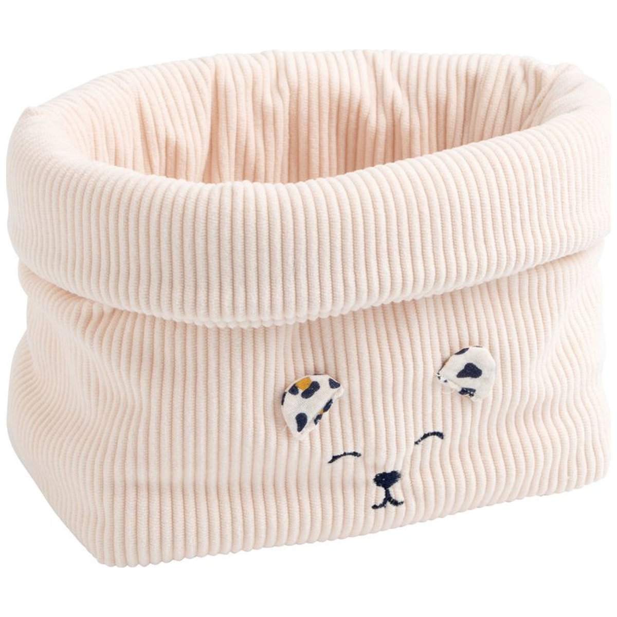 Lot de 2 paniers de rangement ecru, marron, noir, SAUTHON