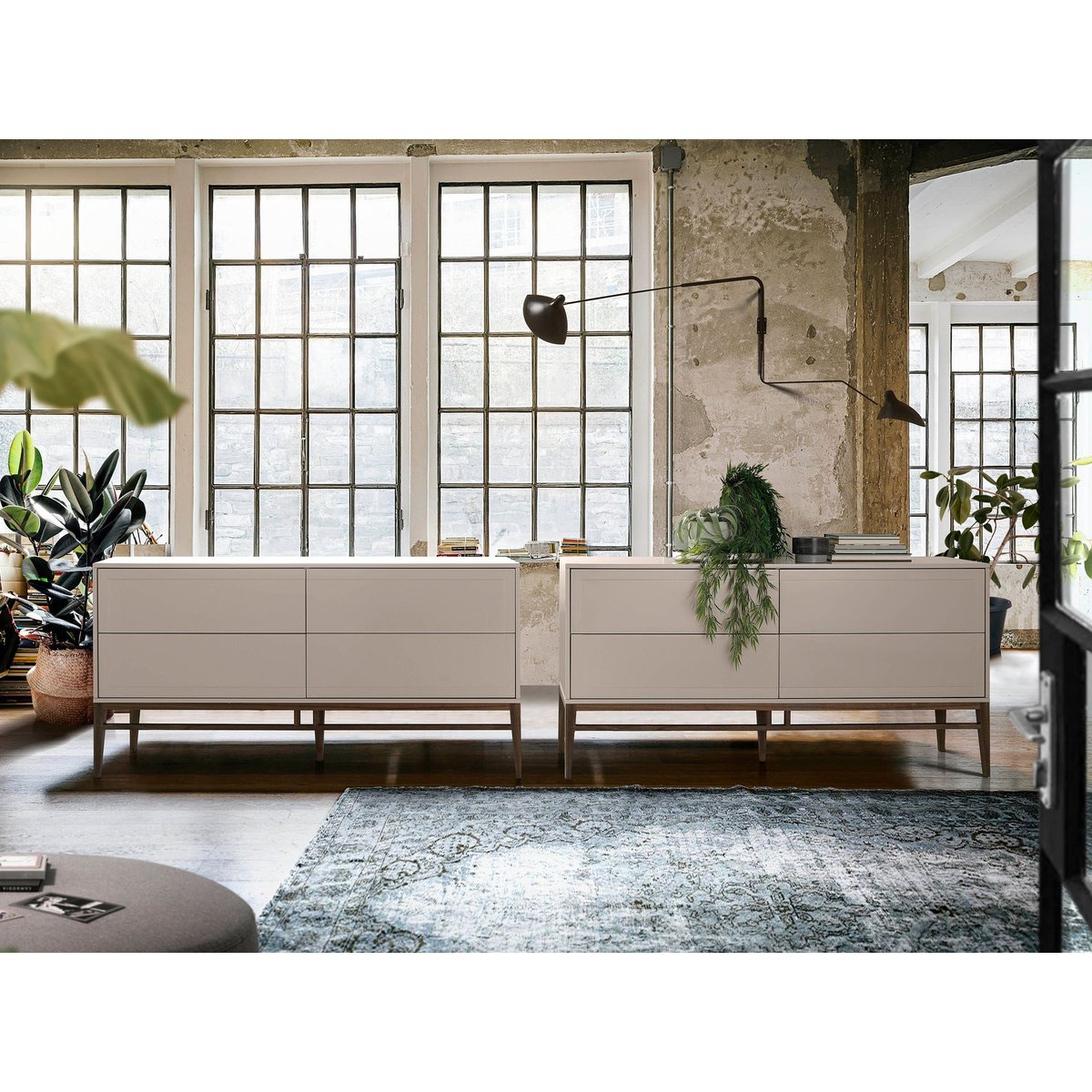 Buffet en bois beige et noyer noyer | beige, ANGEL CERDA