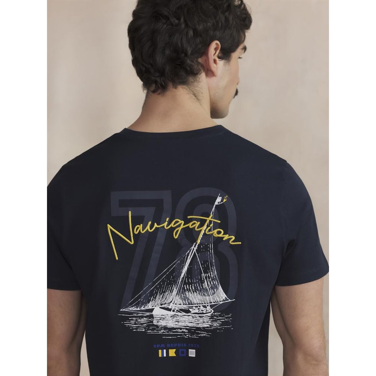 T-shirt manches courtes LUKENTEE marine, TBS