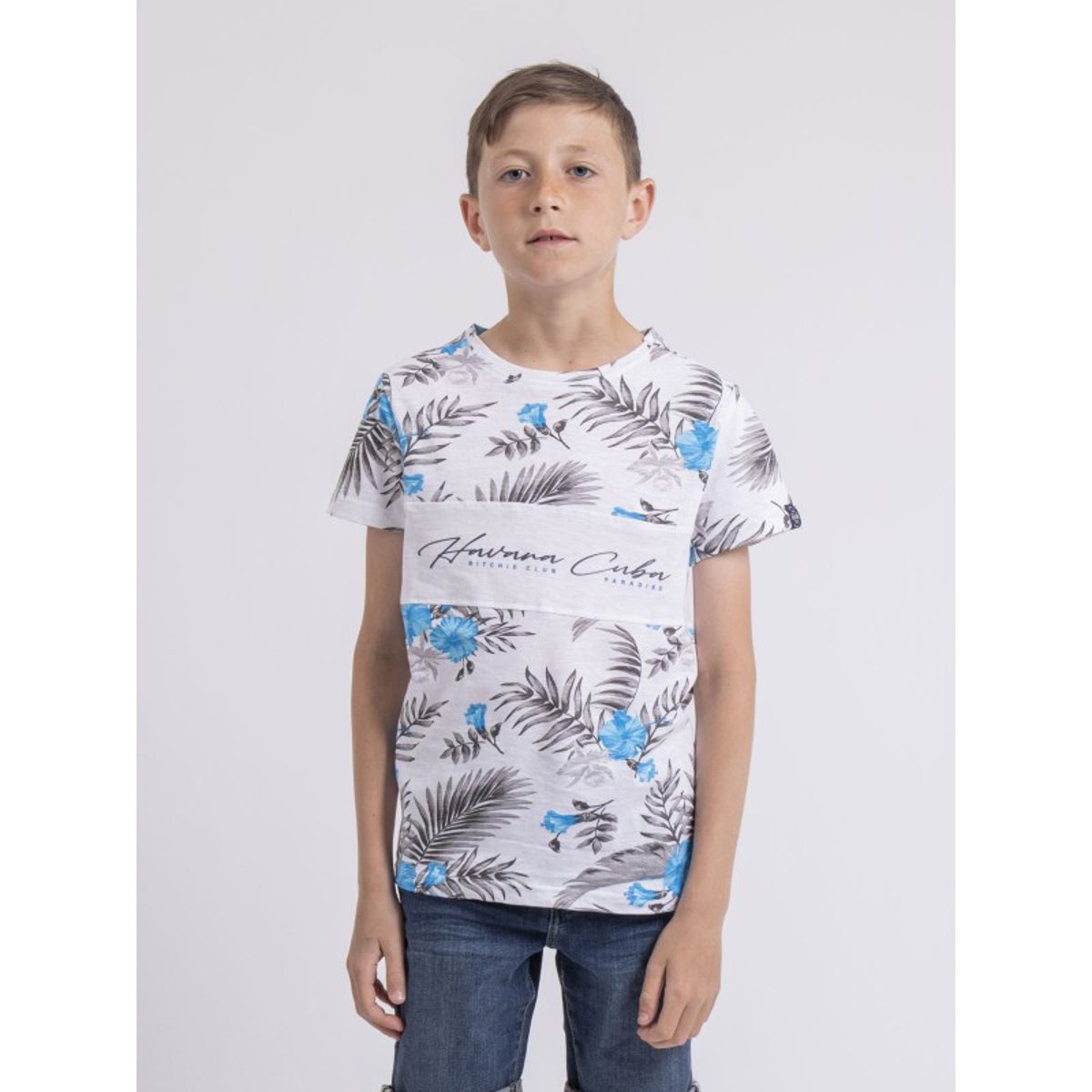 T-shirt Col Rond Niritix-j bleu, RITCHIE
