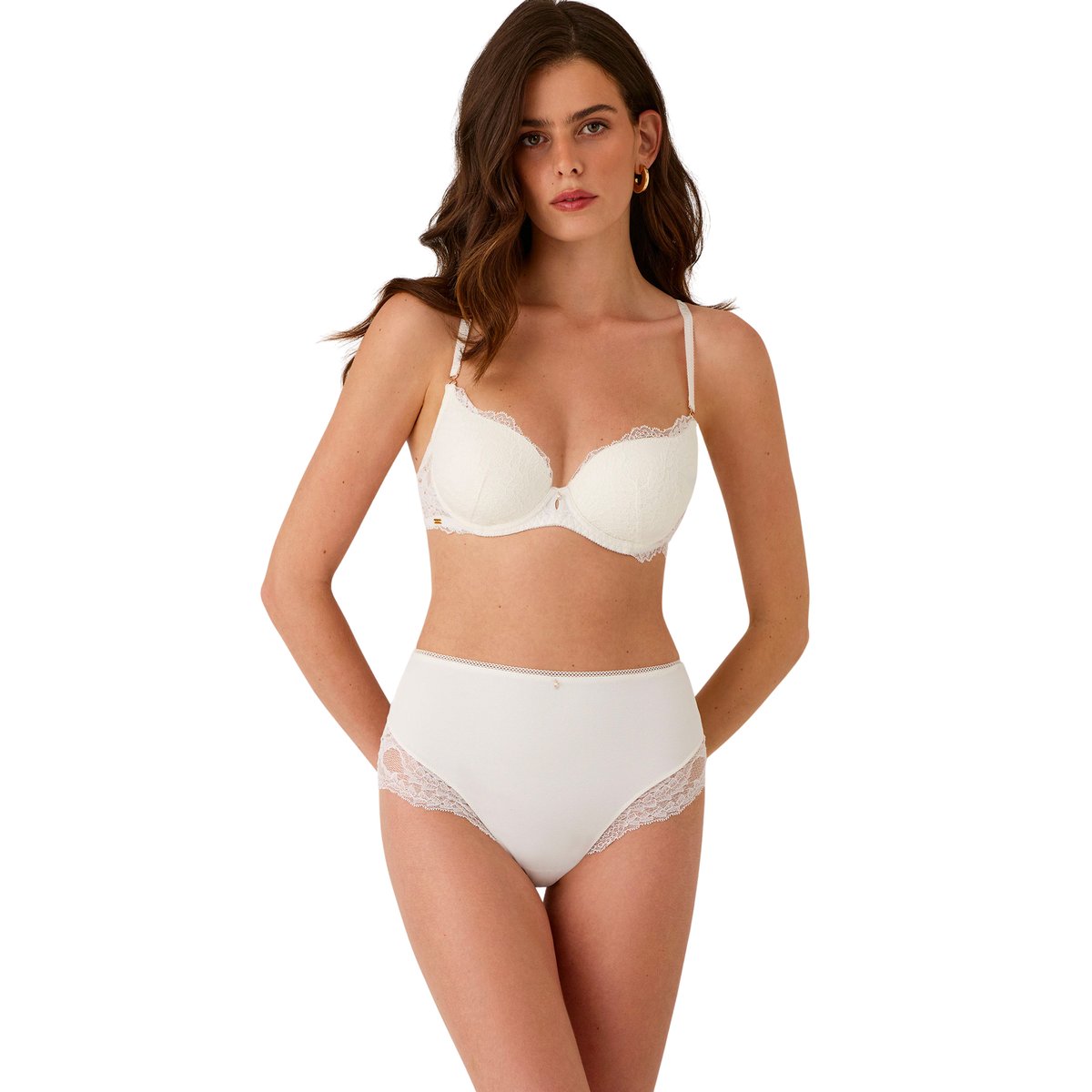 Culotte slip gainant taille haute RENATTA MARIAGE ivoire, SELMARK
