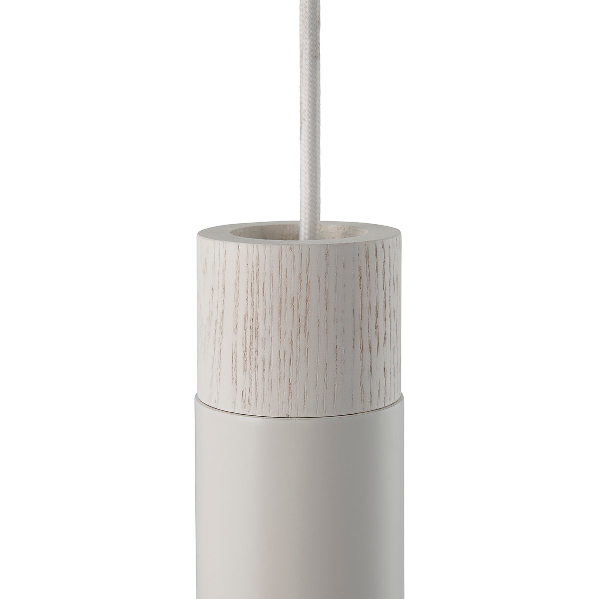 Suspension rond en métal et bois, TILO blanc, NORDLUX