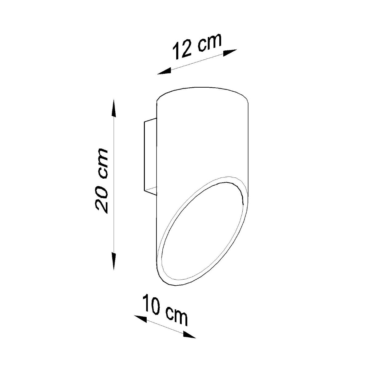 Applique Aluminium Blanc G9 1 Penne 20 blanc, EDEN