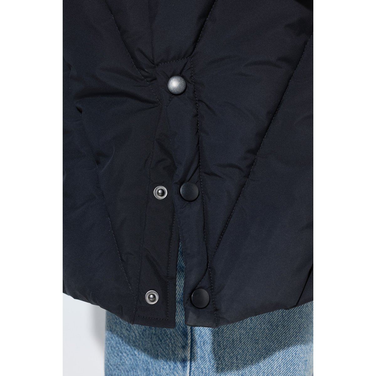 Veste matelassée longue HYPRAR, capuche noir, ULLA POPKEN