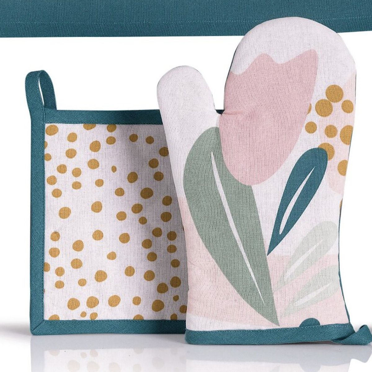 Gant et manique imprimés multicolore, C DESIGN HOME TEXTILE