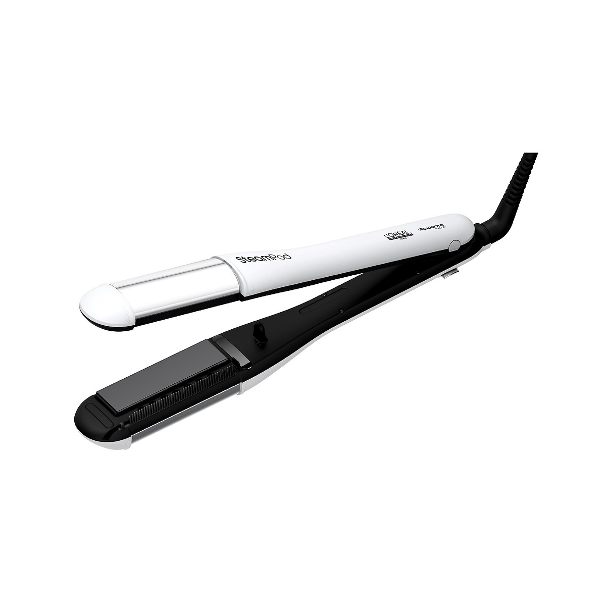 Lisseur boucleur vapeur Steampod 4.0 blanc/noir, L OREAL PROFESSIONNEL