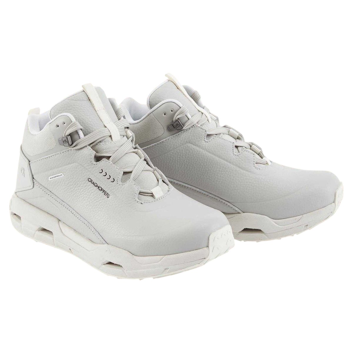 Chaussures montantes de randonnée à lacets ADFLEX ECO gris pâle, CRAGHOPPERS