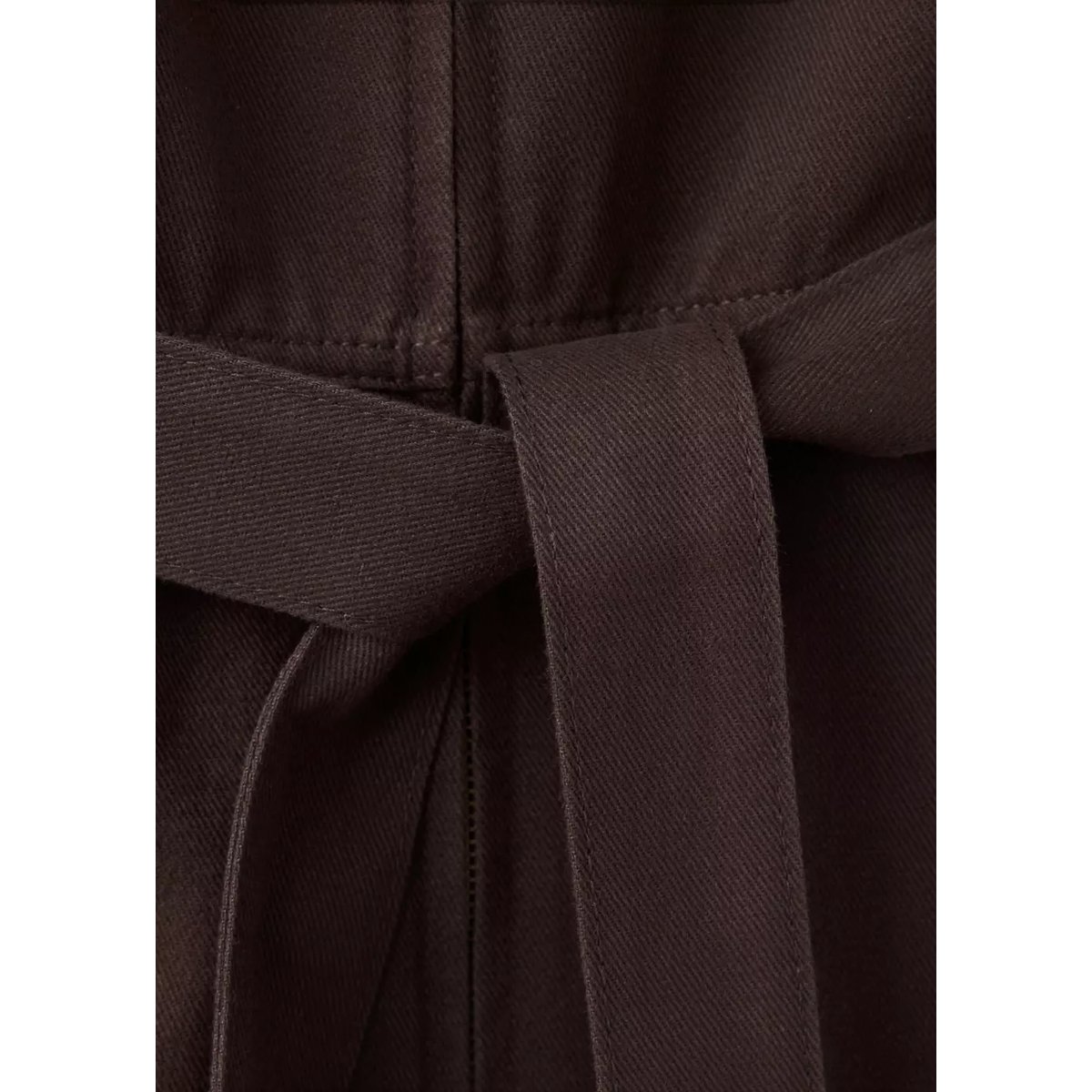 Combinaison jean ceinture chocolat, MANGO