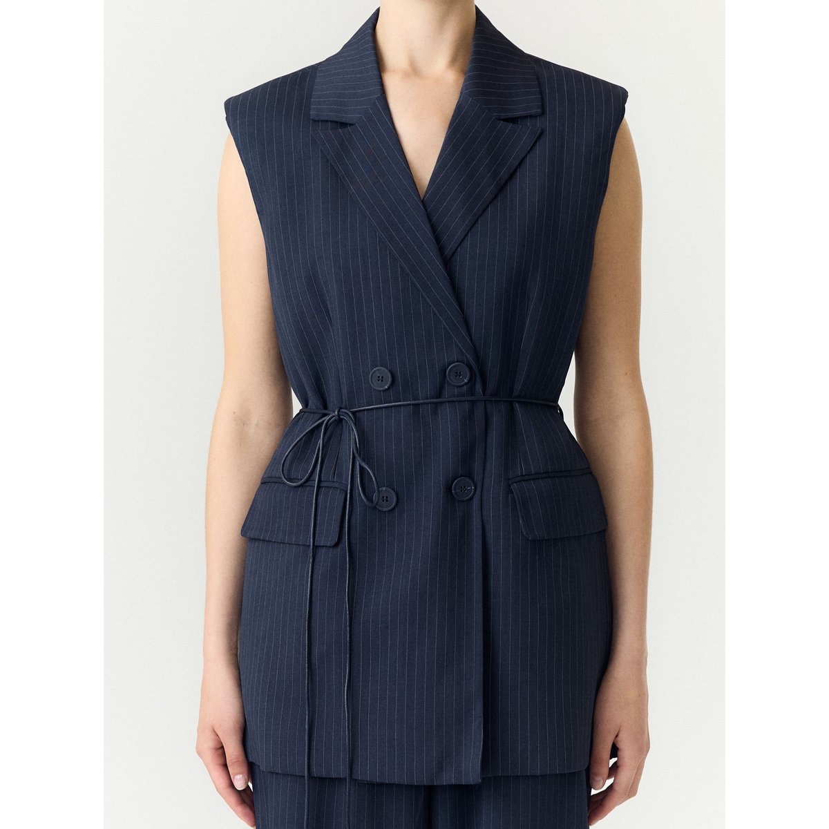 Gilet navy blazer, YAS