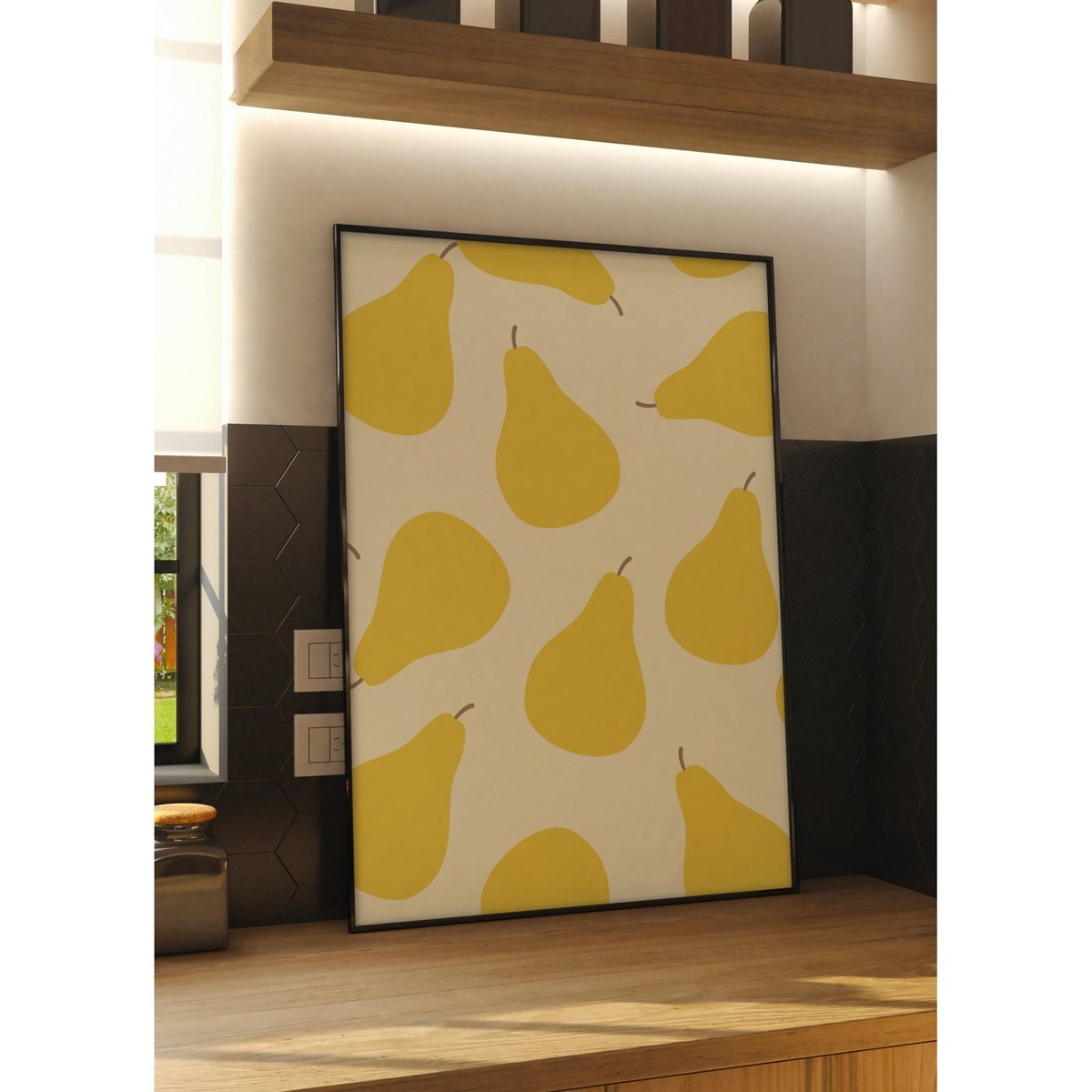 Affiche Poires blanc, L'AFFICHERIE