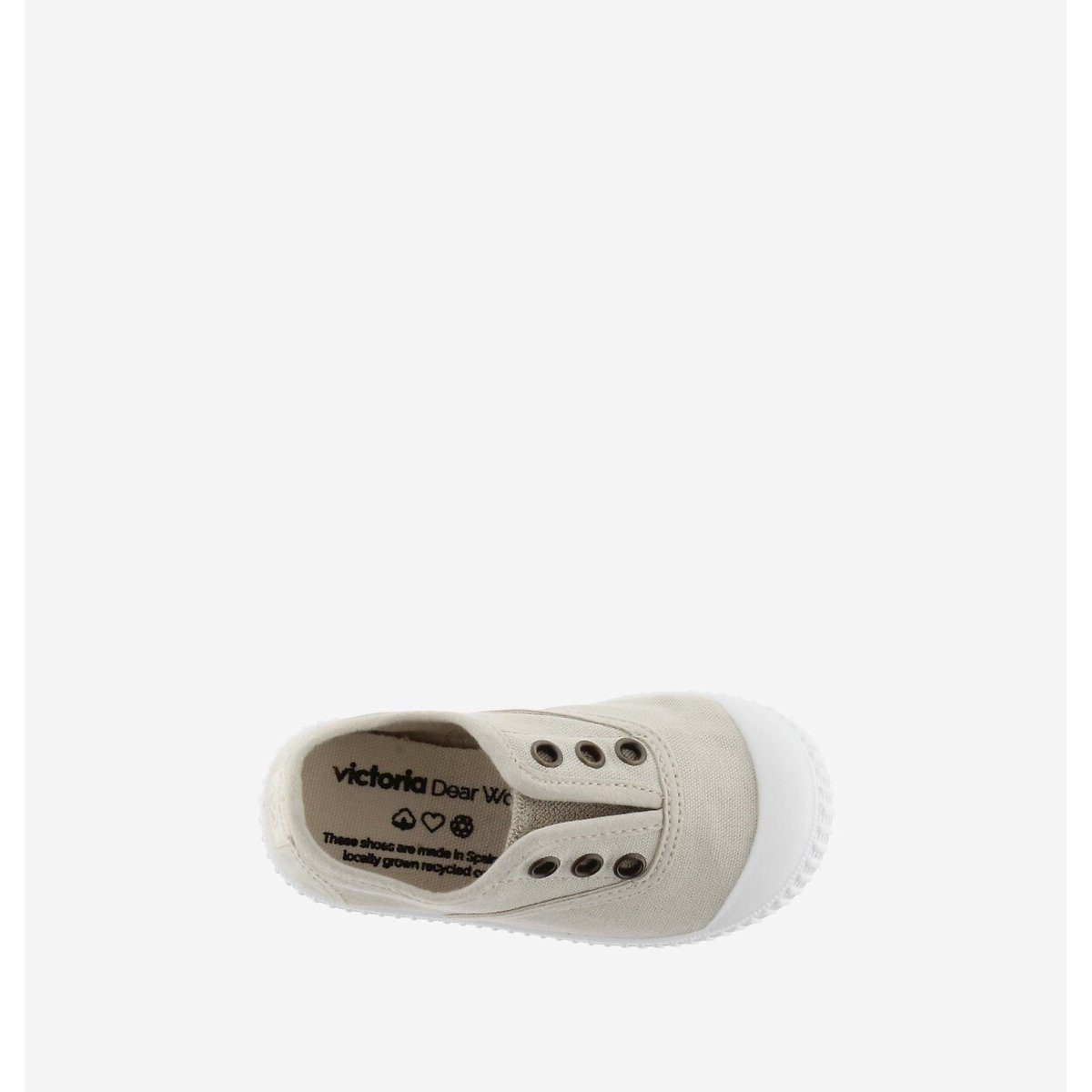 Sneakers in tela INGLESA beige, VICTORIA