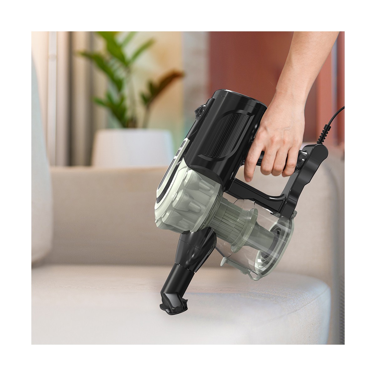 Aspirateur balai avec fil couleur unique, LIVOO