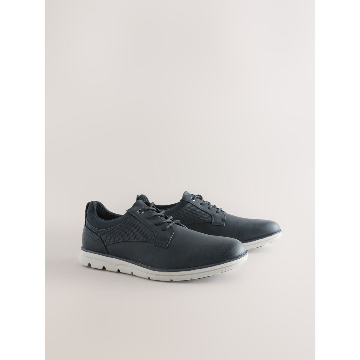 Chaussures derby compensées bleu marine, NEXT