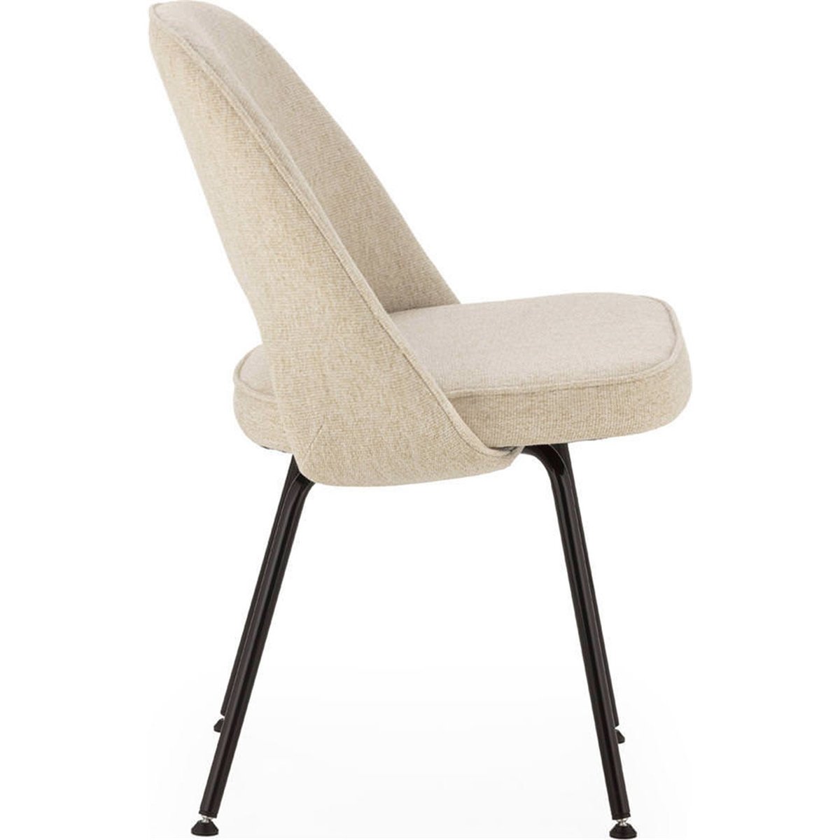 Chaise en tissu et métal blanc et noir, RECOLLECTION