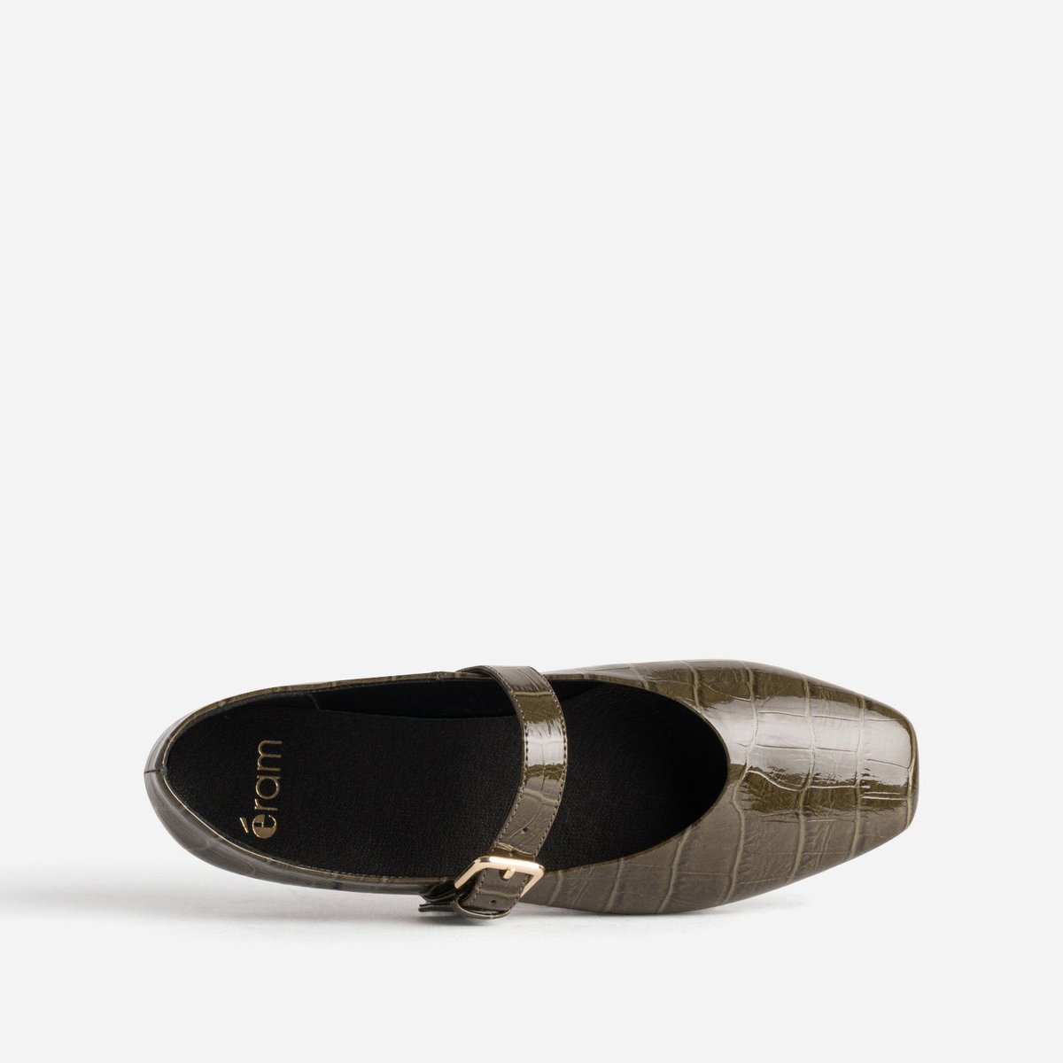 Ballerine BUSHRA vert olive, ERAM