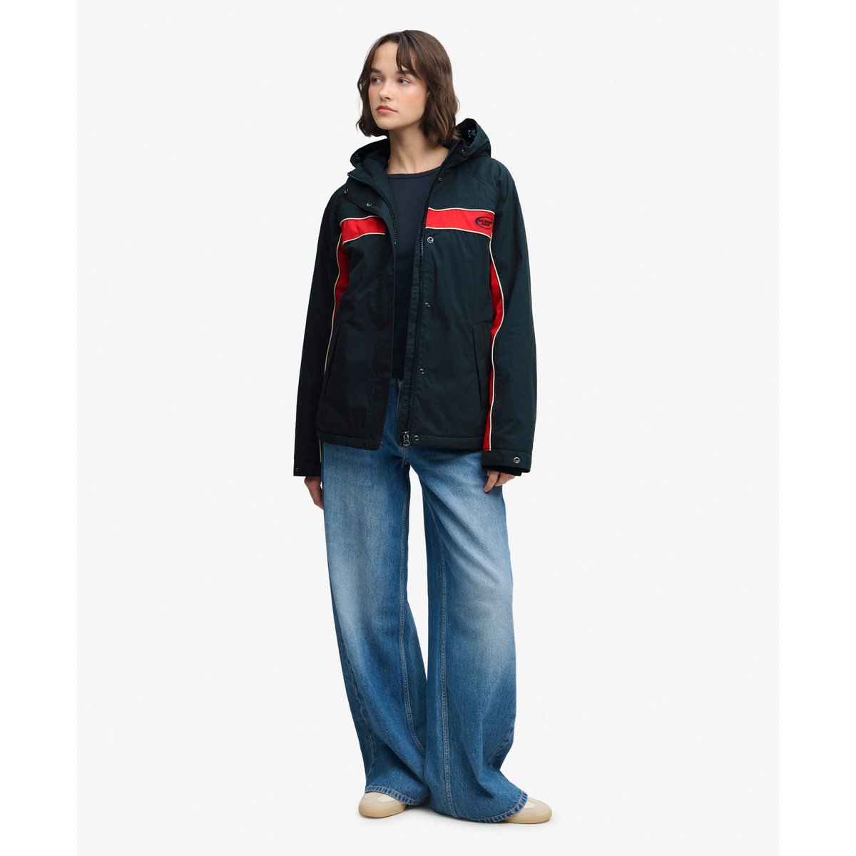 Veste Vintage à Capuche Coupe Décontractée bleu marine éclipse, SUPERDRY