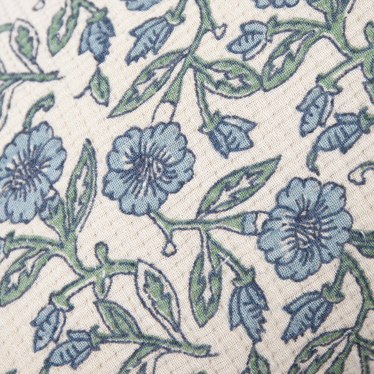 Delphine Floral Tasselled Filled Cushion midnight blue, PAOLETTI