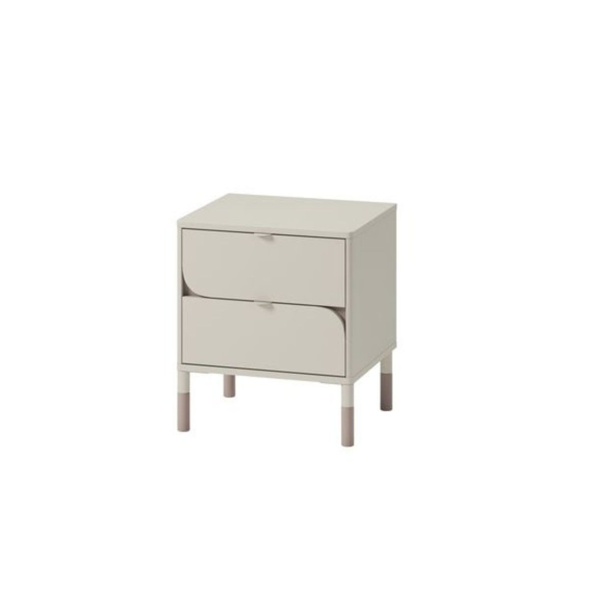 Ensemble lit, chevet, armoire et commode en panneaux de particules, BOREO blanc, BOBOCHIC