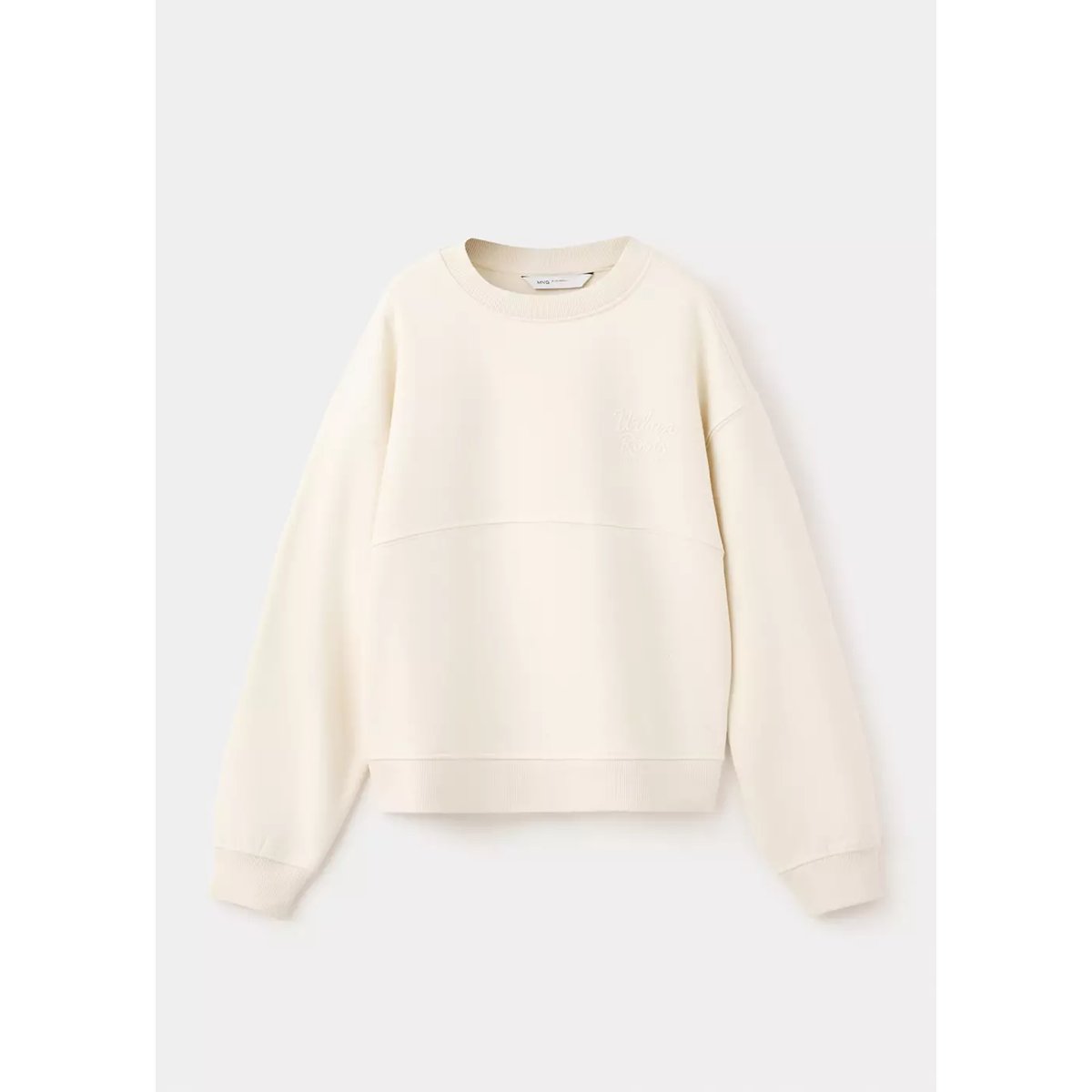 Sweat-shirt coton imprimé écru, MANGO KIDS