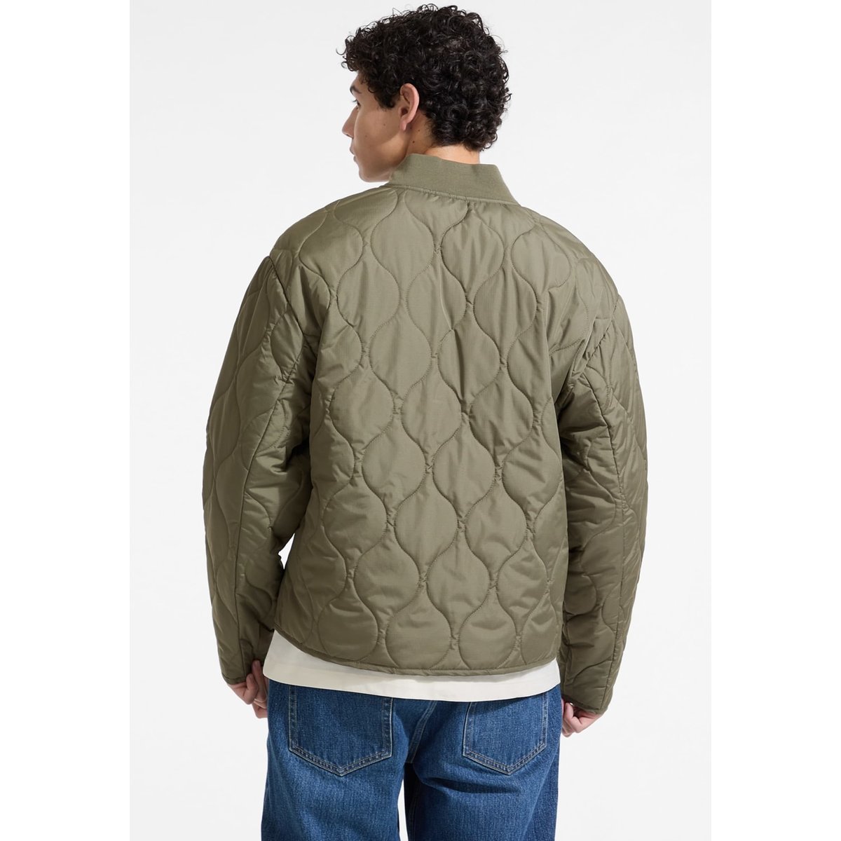 Bomber Matelassé vert olive, GUESS JEANS