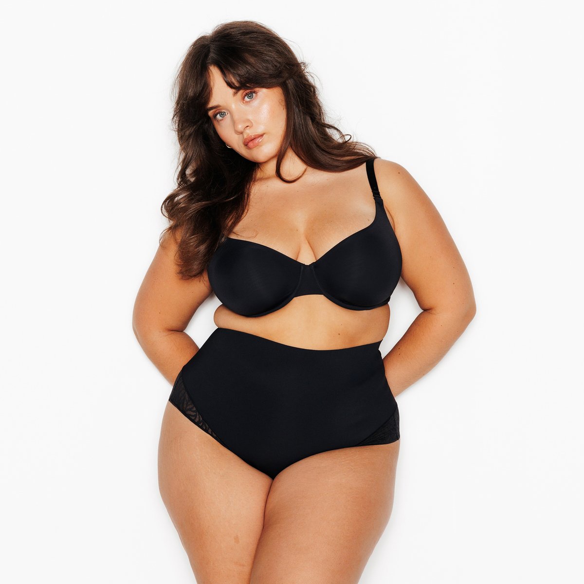 Believe tanga taille haute gainant Sculptant noir, ROUGEGORGE LINGERIE