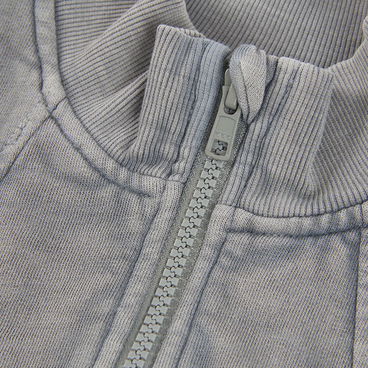 Veste fille en molleton avec fermeture éclair gris, BOBOLI