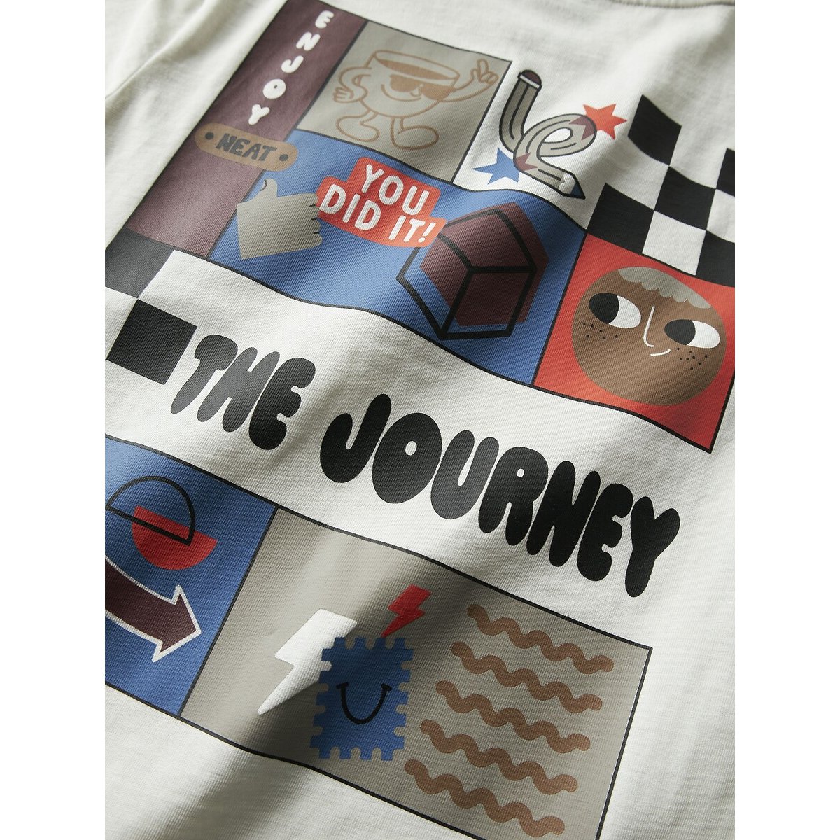 T-shirt met korte mouwen wit, NAME IT