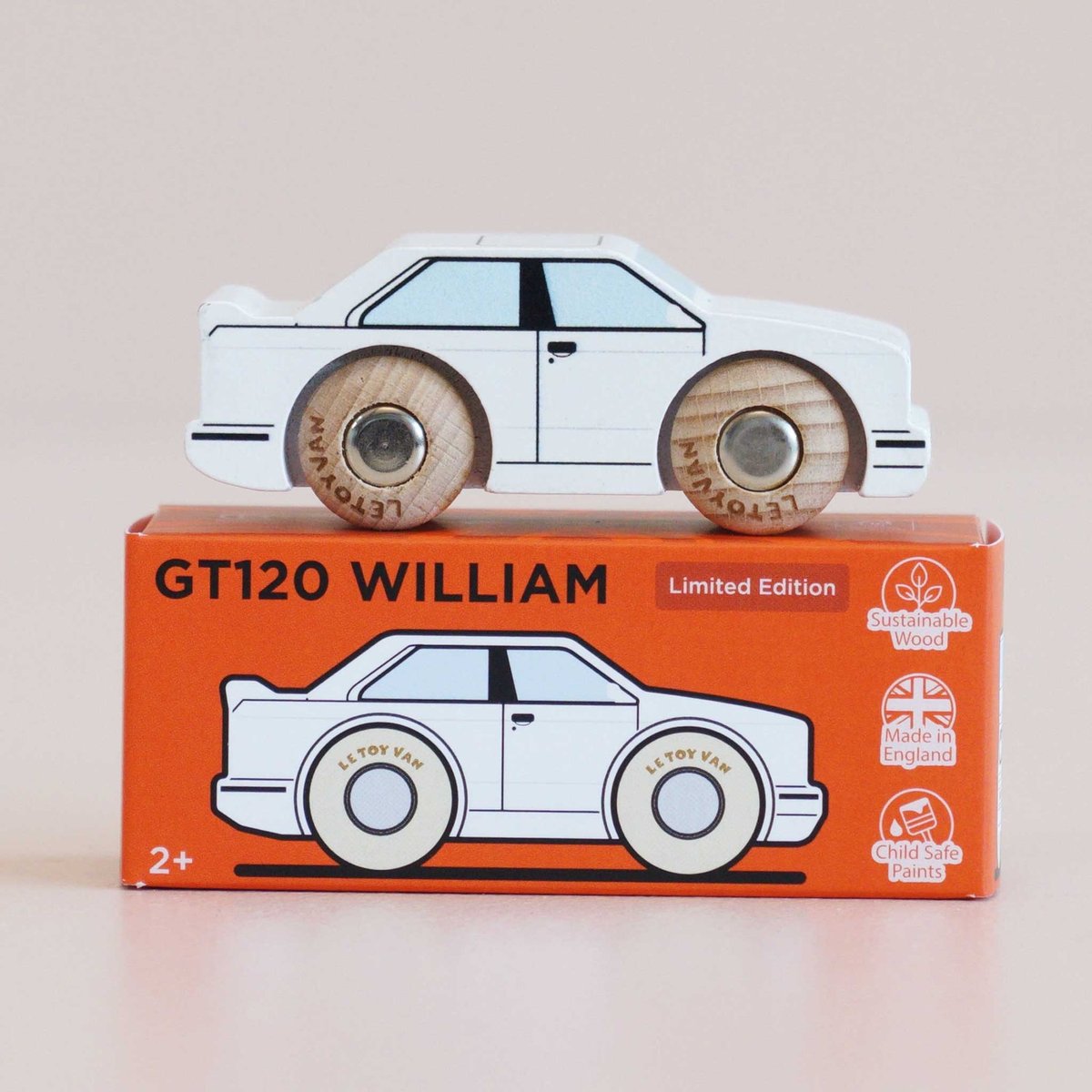 Voiture William No 21 blanc, LE TOY VAN