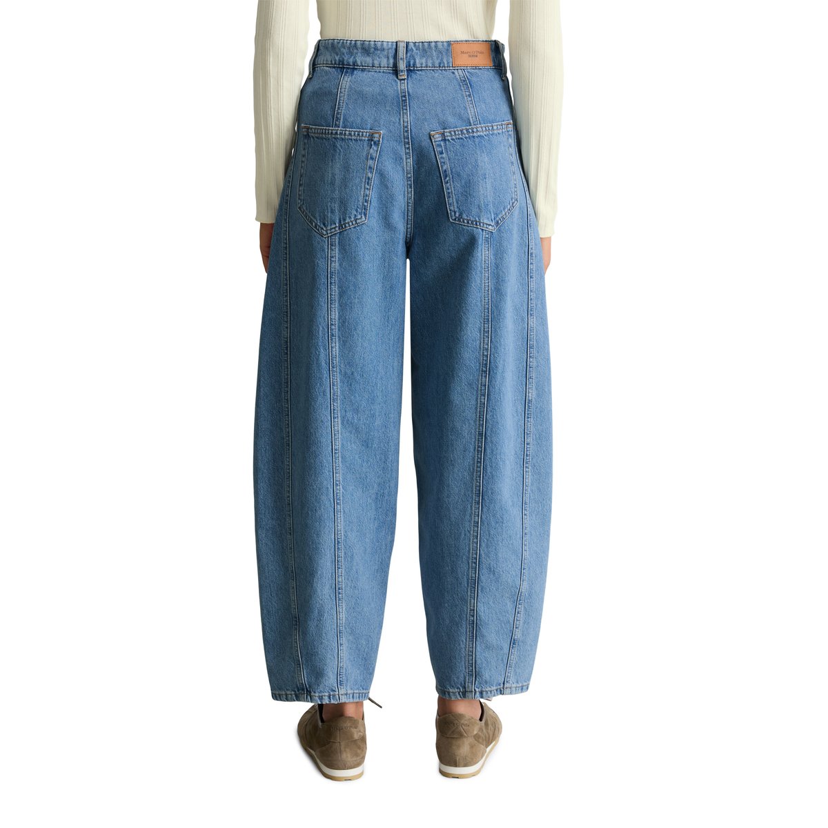 Jean modèle Enni à coupe large en denim rigide bleu, MARC O’POLO DENIM