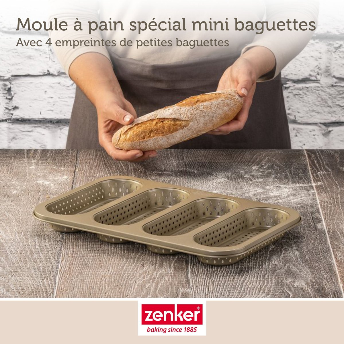Set de 5 ustensiles de pâtisserie moule à gâteaux MOJAVE GOLD or, ZENKER