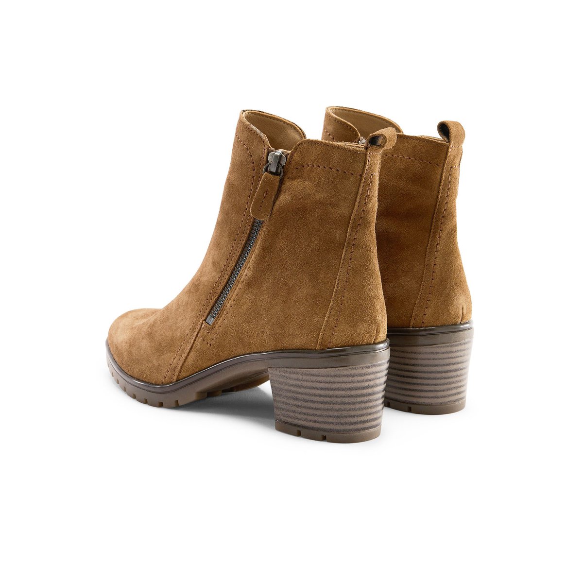 Boots cuir velours camel, PEDICONFORT