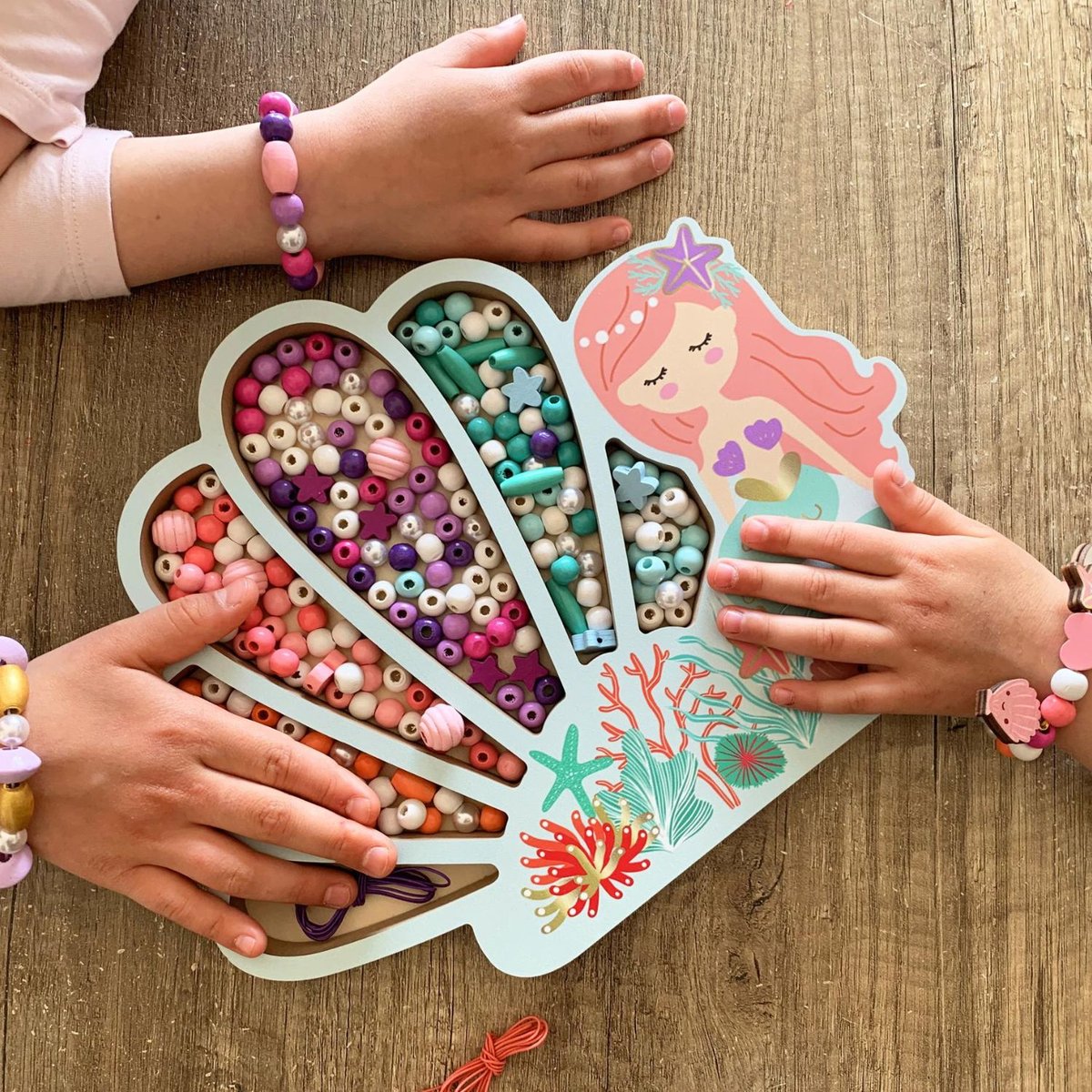 Coffret perles multicolore, SYCOMORE