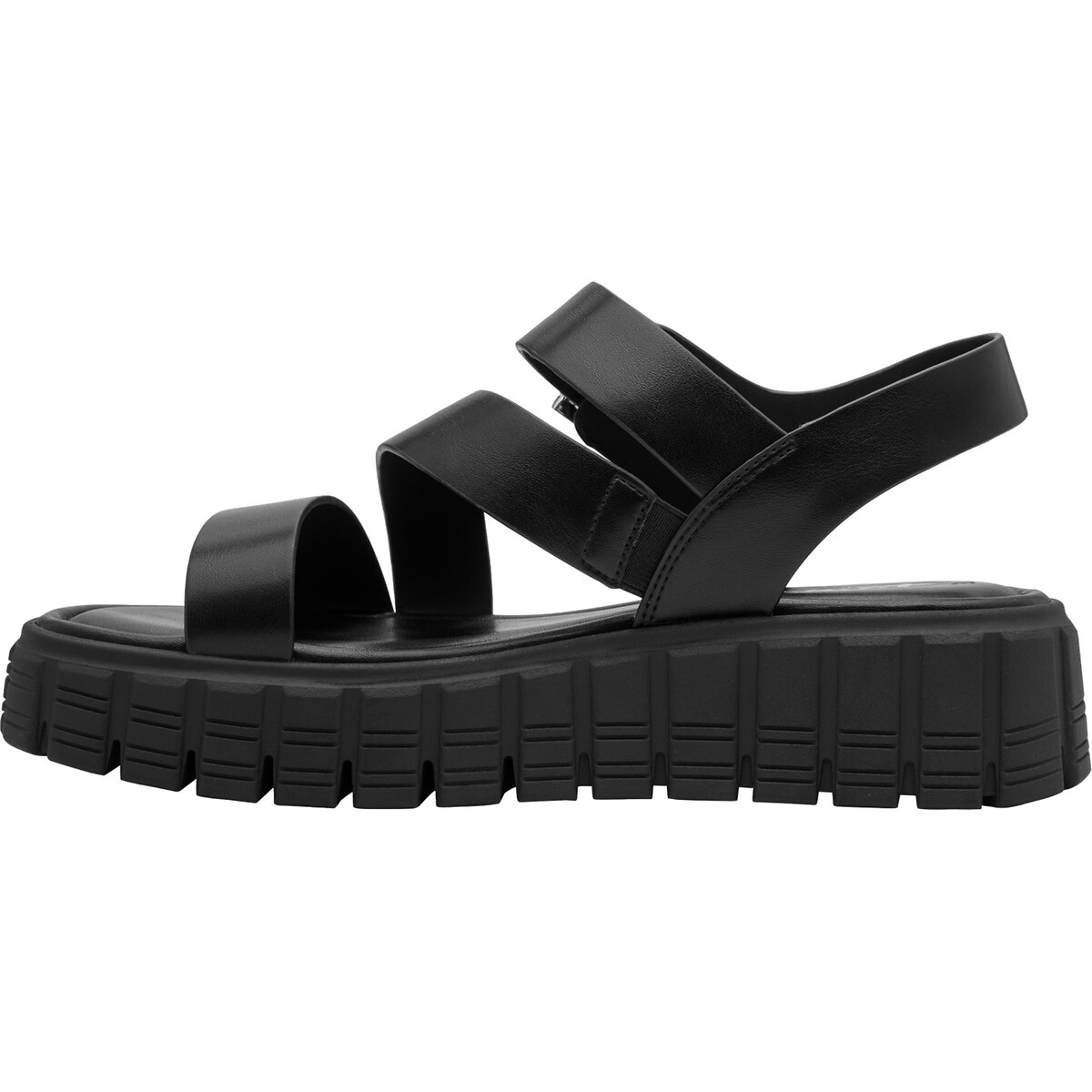 Sandales chunky compensées noir, TAMARIS
