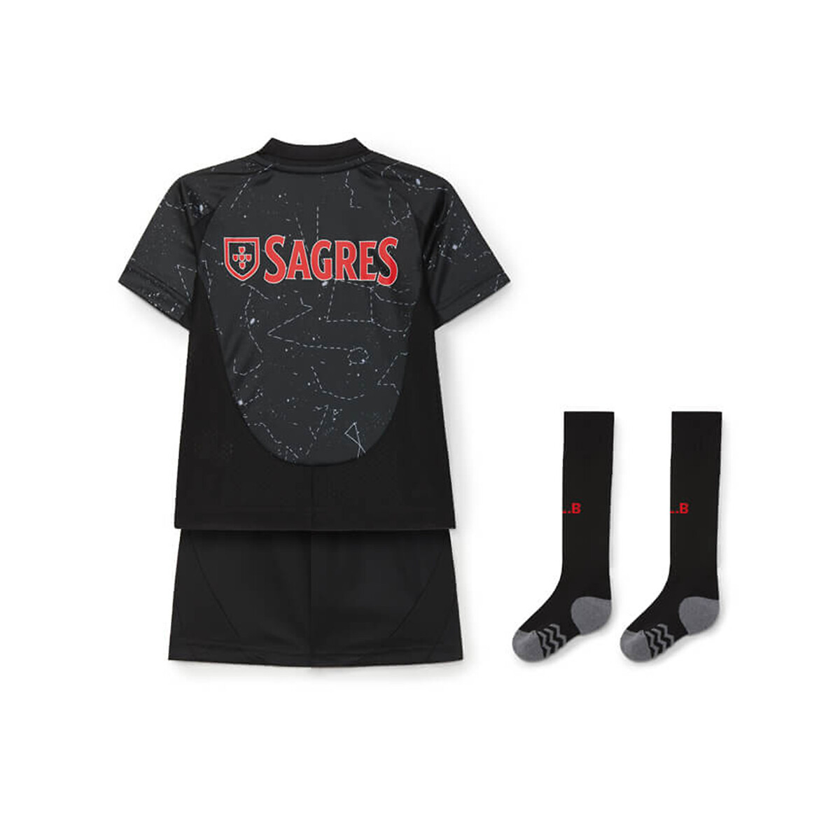 Réplica equipamento principal 24-25 para criança, SL Benfica preto , SL BENFICA
