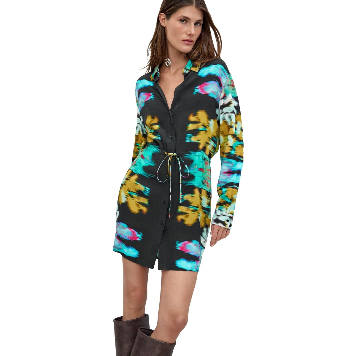 Robe à manches longues M C Lacroix noir, DESIGUAL
