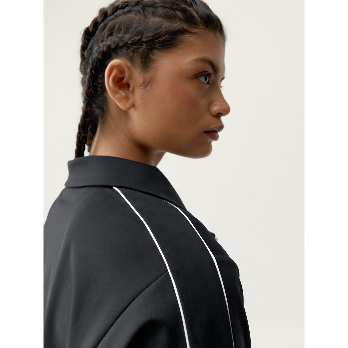 Veste de sport zippée Performance Athleisure URBAN noir, BORN